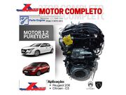 MOTOR CITROEN C3 PEUGEOT 208 1.2 3 CIL PURETECH 1654511180 - 2
